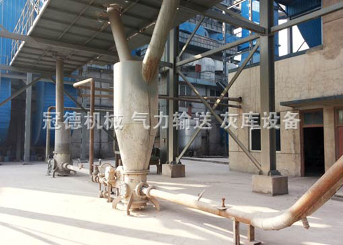 高青县冠德气力输送料封泵在热力公司除灰使用现场